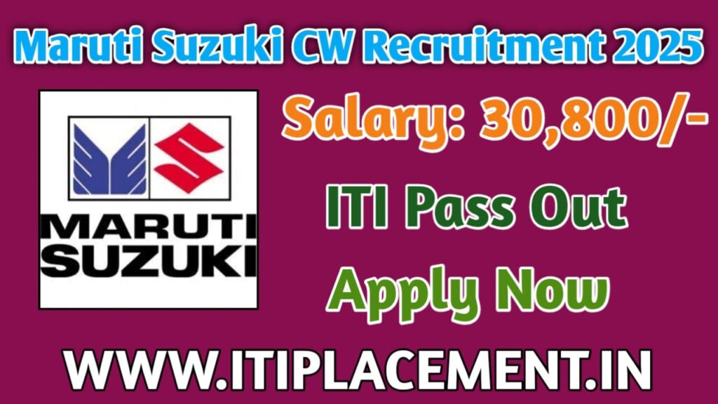 Maruti Suzuki CW Recruitment 2025