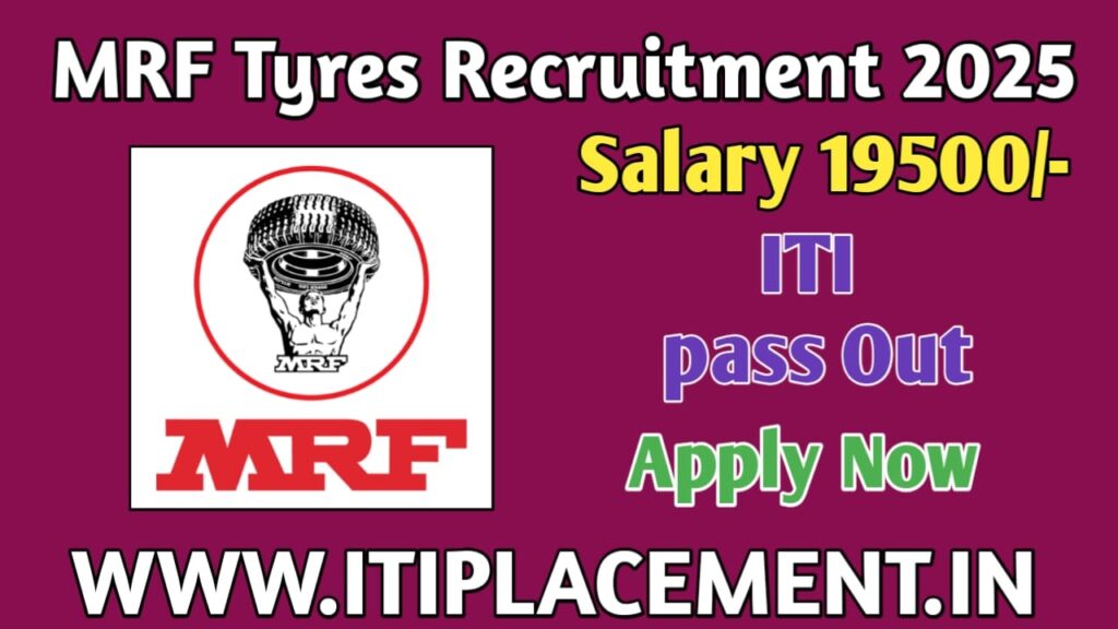 MRF Tyers Job Recruitment 2025 Apply Online