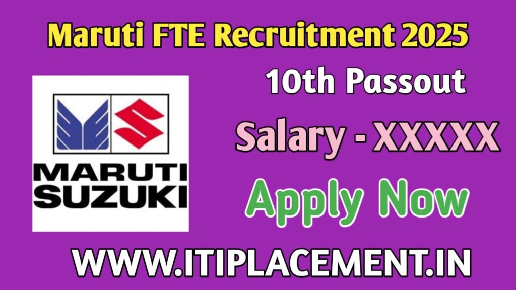 Maruti Suzuki Career 2025 - Online Registration